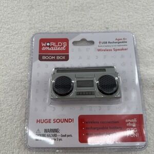 Worlds Smallest Boom Box by Westminster USB Rechargeable Wireless Speaker
